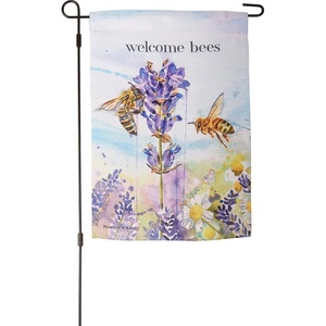 image:imagePrimitives by Kathy Welcome Bees Garden Flag