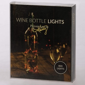 image:imagePrimitives by Kathy Wine Bottle Lights 58Inch String Red
