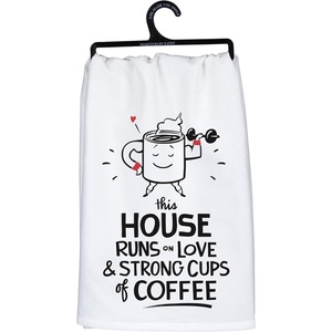 image:imagePrimitives by Kathy Decorative Kitchen Towel  This House Runs on Love amp Strong Cups of Coffee LOL Collection