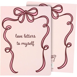 image:imagePrimitives by Kathy Journal Love Letters To Myself double sided elegant bow design sarcastic love themed fun anti valentine gift 160 line pages open spine binding lays flat for writing journaling