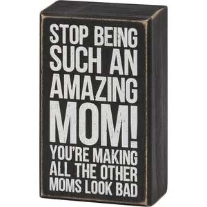image:imagePrimitives by Kathy Amazing Mom Home Dcor Box Sign