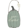image:imagePrimitives by Kathy Chunky Shelf Sitter 12 x 9Inch Pumpkin  Thankful amp BlessedGive Thanks