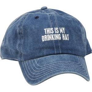 image:imagePrimitives by Kathy Standard Baseball CapMy Drinking Hat Stonewashed Ocean Blue