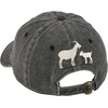 image:imagePrimitives by Kathy Homesteader Baseball Cap Stonewashed Black with Adjustable Metal BuckleMake Me Happy Baseball Cap