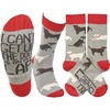 image:imagePrimitives by Kathy Socks  Dog Is On My Lap One Size Unisex LOL Collection