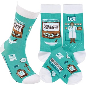 image:imagePrimitives by Kathy Awesome Pharmacist Socks One Size Unisex LOL Collection