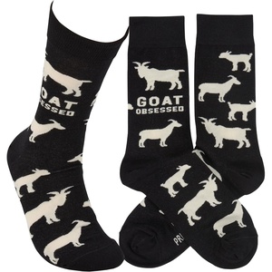 image:imagePrimitives by Kathy Goat Obsessed Socks One Size Unisex LOL Collection