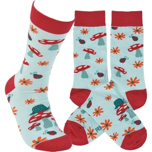 image:imagePrimitives by Kathy Mushrooms Socks One Size Unisex LOL Collection
