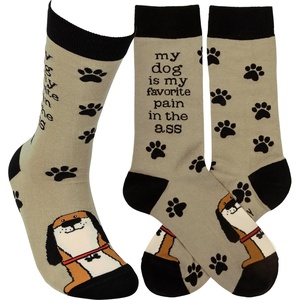 image:imagePrimitives by Kathy Socks  My Dog Is My Favorite One Size Unisex LOL Collection