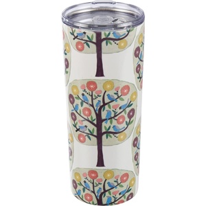 image:imagePrimitives by Kathy Cream Floral Trees Coffee Tumbler