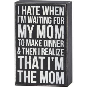 image:imagePrimitives by Kathy Im The Mom Home Dcor Box Sign