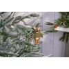 image:imagePrimitives by Kathy Cozy Sweater Buck Collectible Critter 6Inch Handmade Felt Deer with Tree Twig Antlers amp Green Knit Sweater Rustic Woodland Holiday Decor