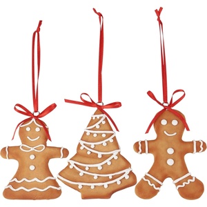 image:imagePrimitives by Kathy Gingerbread Trio Ornament Set