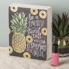 image:imagePrimitives by Kathy Chalk Box Sign Never Stop 45 X 5Be a Pineapple Stand Tall