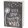 image:imagePrimitives by Kathy Chalk Box Sign Never Stop 45 X 5Never Stop