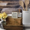 image:imagePrimitives By Kathy 113971 Farm Sweet Farm Block Sign 3inch Square