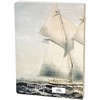 image:imagePrimitives by Kathy Beach Schooner Journal double sided vintage art 160 lined pages open spine binding to lay flat when use writing journaling coastal themed gift
