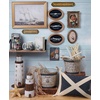 image:imagePrimitives by Kathy Beach Schooner Journal double sided vintage art 160 lined pages open spine binding to lay flat when use writing journaling coastal themed gift