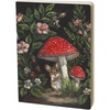 image:imagePrimitives by Kathy Double Sided Journal charming hand painted woodland mousechipmunk mushrooms flowers design perfect for writing journaling 160 lined pages open spine to lay flat for use