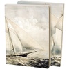 image:imagePrimitives by Kathy Beach Schooner Journal double sided vintage art 160 lined pages open spine binding to lay flat when use writing journaling coastal themed gift