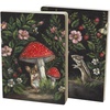 image:imagePrimitives by Kathy Double Sided Journal charming hand painted woodland mousechipmunk mushrooms flowers design perfect for writing journaling 160 lined pages open spine to lay flat for use