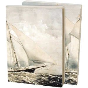 image:imagePrimitives by Kathy Beach Schooner Journal double sided vintage art 160 lined pages open spine binding to lay flat when use writing journaling coastal themed gift