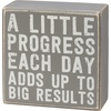 image:imagePrimitives by Kathy Stay Humble Work Hard Be Kind One Small Positive Thought In The Morning Can Change Your Whole Day A Little Progress Each Day Adds Up To Big Results Home Dcor Sign Set