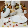 image:imagePrimitives by Kathy Ghost Pair Halloween Ceramic Salt Pepper Shaker SetWhite Pumpkins