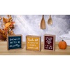 image:imagePrimitives by Kathy Home Decor Sign from our Fall amp Harvest Collection displaying a fun seasonal sentiment in a hand illustrated style on autumn blue background