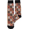 image:imagePrimitives by Kathy Novelty Socks  Halloween Faces One Size Unisex LOL Collection