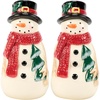 image:imagePrimitives by Kathy Ghost Pair Halloween Ceramic Salt Pepper Shaker SetHappy Snowmen