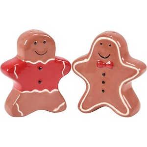 image:imagePrimitives by Kathy Ghost Pair Halloween Ceramic Salt Pepper Shaker SetGingerbread