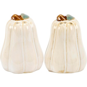 image:imagePrimitives by Kathy Ghost Pair Halloween Ceramic Salt Pepper Shaker SetWhite Pumpkins