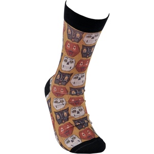 image:imagePrimitives by Kathy Novelty Socks  Halloween Faces One Size Unisex LOL Collection
