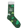 image:imagePrimitives by Kathy Novelty Socks  These Are My Lucky Socks with Shamrock design Unisex One Size LOL Collection