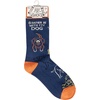 image:imagePrimitives by Kathy Rather Be With My Dog Novelty Socks One Size Unisex LOL Collection