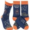 image:imagePrimitives by Kathy Rather Be With My Dog Novelty Socks One Size Unisex LOL Collection