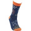 image:imagePrimitives by Kathy Rather Be With My Dog Novelty Socks One Size Unisex LOL Collection
