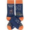 image:imagePrimitives by Kathy Rather Be With My Dog Novelty Socks One Size Unisex LOL Collection