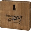 image:imagePrimitives by Kathy Home Decor wooden block sign featuring an orange pumpkin with cotton stem details replicated from original artwork painted onto burlap canvas Coordinates with other signs in this collection for a delightful seasonal display