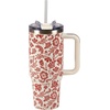 image:imagePrimitives by Kathy Travel Mug  Red Folk Floral